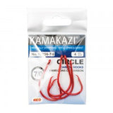 HOOKS - KAMAKAZI RED BARBLESS CIRCLE HOOKS