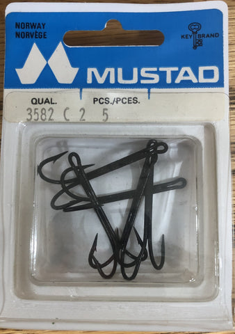 Vintage Old MUSTAD & SON, #12 DOUBLE FLY HOOKS 3582 F