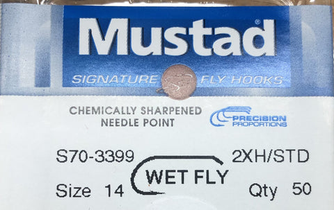 1 Doz - Mustad Signature Fly Hook (Assortment), Wet Flies