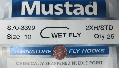 HOOKS - MUSTAD S70-3399 Wet Fly Hook – La Flyshop Du North Shore