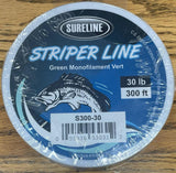 FISHING LINE - SURELINE 300FT STRIPER LINE