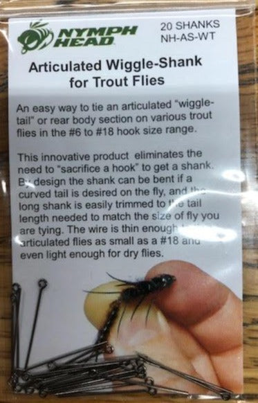 NYMPH HEAD - Articulated Wiggle-Shank for trout fly