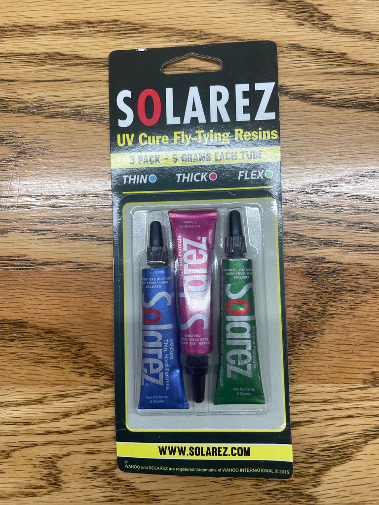 SOLAREZ -UV CURE FLY-TYING RESINS 3 PACK